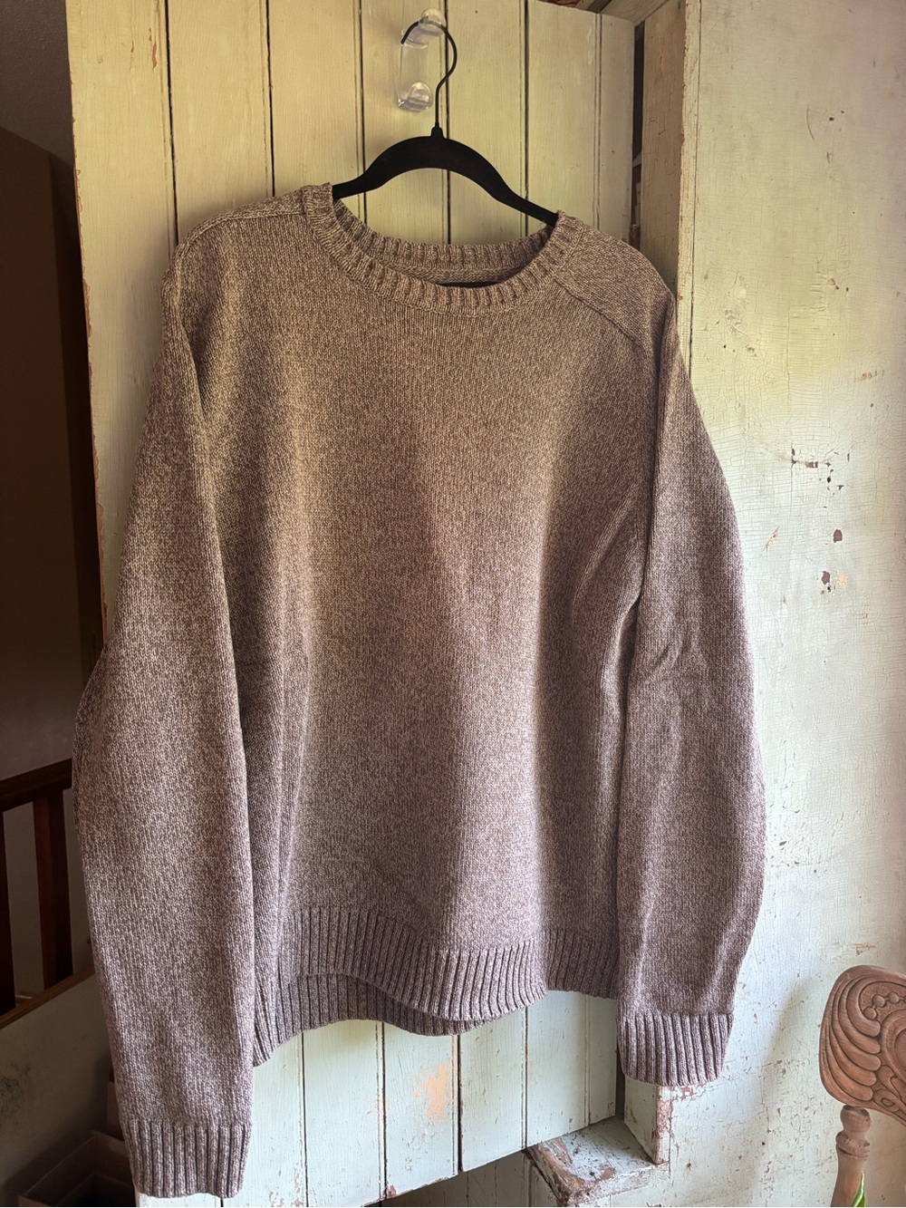 100% cotton croft & barrow Tan Crewneck Sweater